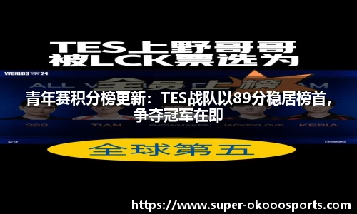 青年赛积分榜更新：TES战队以89分稳居榜首，争夺冠军在即